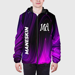 Куртка с капюшоном мужская Maneskin violet plasma, цвет: 3D-черный — фото 2