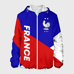 Куртка с капюшоном мужская Сборная франции три цвета, цвет: 3D-белый