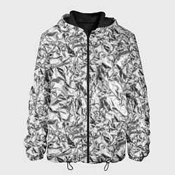 Мужская куртка Текстура мятой алюминиевой фольги