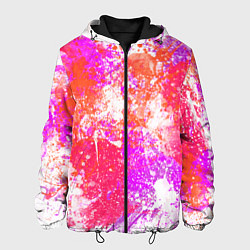 Мужская куртка Разбрызганная красная краска - светлый фон