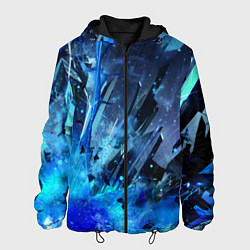 Куртка с капюшоном мужская Ледяной взрыв, цвет: 3D-черный