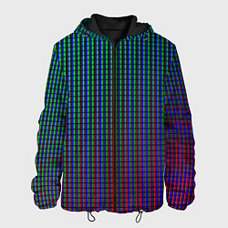 Куртка с капюшоном мужская Multicolored texture, цвет: 3D-черный