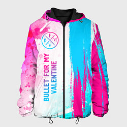 Куртка с капюшоном мужская Bullet For My Valentine neon gradient style: по-ве, цвет: 3D-черный