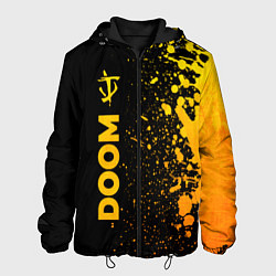Мужская куртка Doom - gold gradient: по-вертикали