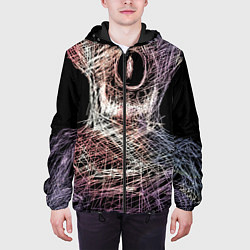 Куртка с капюшоном мужская Бог Вселенной, цвет: 3D-черный — фото 2