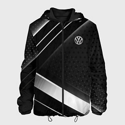 Куртка с капюшоном мужская Volkswagen sign, цвет: 3D-черный