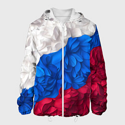 Мужская куртка Флаг России из цветов