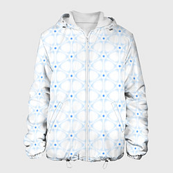 Куртка с капюшоном мужская Ясна3 - Небесная структура светлый, цвет: 3D-белый