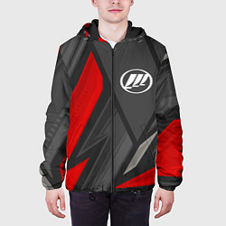 Куртка с капюшоном мужская Lifan sports racing, цвет: 3D-черный — фото 2