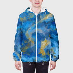 Куртка с капюшоном мужская Blue style, цвет: 3D-белый — фото 2