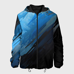 Куртка с капюшоном мужская Black blue style, цвет: 3D-черный