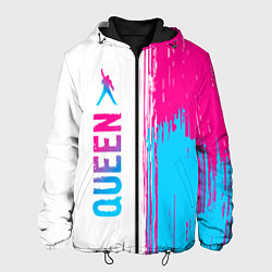 Мужская куртка Queen neon gradient style: по-вертикали