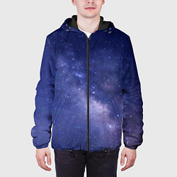 Куртка с капюшоном мужская Космическая ностальгия, цвет: 3D-черный — фото 2