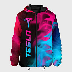 Мужская куртка Tesla - neon gradient: по-вертикали