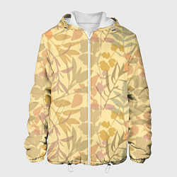 Куртка с капюшоном мужская Nature pattern, цвет: 3D-белый