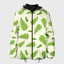 Куртка с капюшоном мужская Лесной зеленый папоротник, цвет: 3D-черный