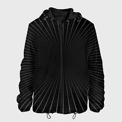 Куртка с капюшоном мужская Сетка пространства чёрный фон, цвет: 3D-черный