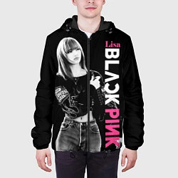 Куртка с капюшоном мужская Blackpink Beautiful Lisa, цвет: 3D-черный — фото 2