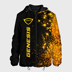 Куртка с капюшоном мужская Genesis - gold gradient: по-вертикали, цвет: 3D-черный