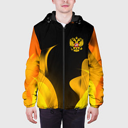 Куртка с капюшоном мужская Russian style fire, цвет: 3D-черный — фото 2