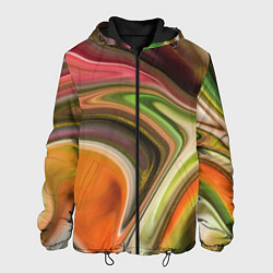 Куртка с капюшоном мужская Waves colors, цвет: 3D-черный