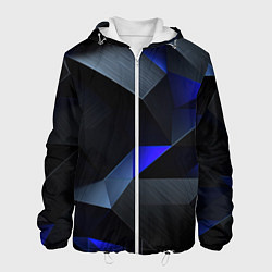 Мужская куртка Black blue abstract