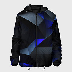 Мужская куртка Black blue abstract