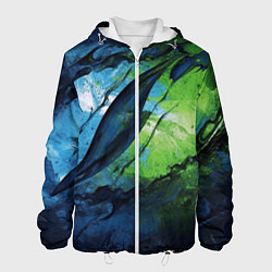 Мужская куртка Green blue abstract