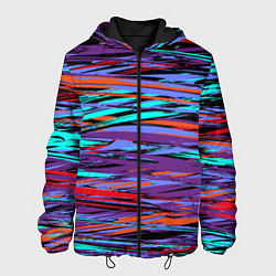 Куртка с капюшоном мужская Наляпистые краски, цвет: 3D-черный