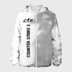 Куртка с капюшоном мужская Counter-Strike 2 glitch на светлом фоне: по-вертик, цвет: 3D-белый