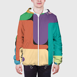 Куртка с капюшоном мужская Современный авангард, цвет: 3D-белый — фото 2
