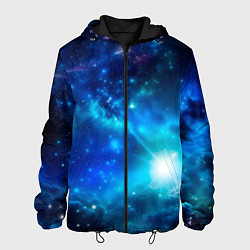 Мужская куртка Звёздный космос чёрно-синий