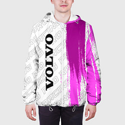 Куртка с капюшоном мужская Volvo pro racing: по-вертикали, цвет: 3D-белый — фото 2