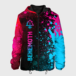 Куртка с капюшоном мужская Behemoth - neon gradient: по-вертикали, цвет: 3D-черный