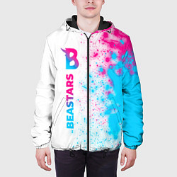 Куртка с капюшоном мужская Beastars neon gradient style: по-вертикали, цвет: 3D-черный — фото 2