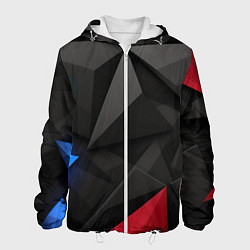 Мужская куртка Black blue red elements