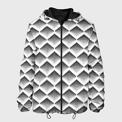 Мужская куртка Ромбы из черных треугольников