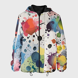 Мужская куртка Colorful blots - vogue - abstraction