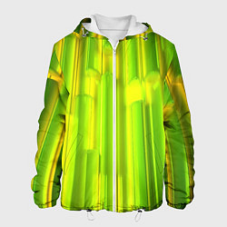Мужская куртка Зеленые неоновые полосы