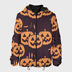 Мужская куртка Фонарь джек в грандж стиле halloween тыква cartoon
