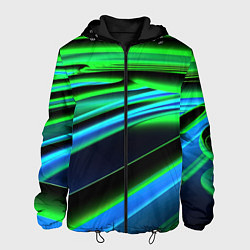 Мужская куртка Green geometry abstract