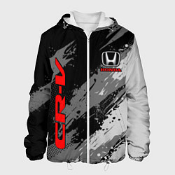 Куртка с капюшоном мужская Honda cr-v - Монохром, цвет: 3D-белый