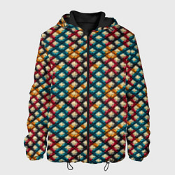 Мужская куртка Вязанная цветная текстура