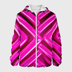Мужская куртка Розовые абстрактные трубочки
