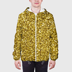 Куртка с капюшоном мужская Золотая крошка, цвет: 3D-белый — фото 2