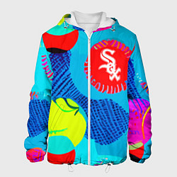 Куртка с капюшоном мужская Chicago White Sox - baseball team, цвет: 3D-белый