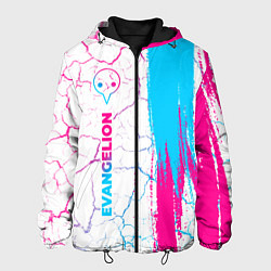 Мужская куртка Evangelion neon gradient style: по-вертикали