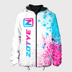 Куртка с капюшоном мужская Zotye neon gradient style: по-вертикали, цвет: 3D-черный
