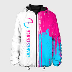 Мужская куртка Evanescence neon gradient style: по-вертикали