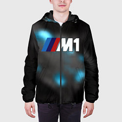 Куртка с капюшоном мужская Bmw night city, цвет: 3D-черный — фото 2
